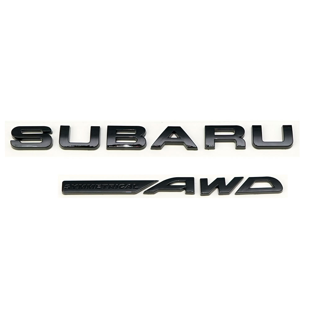 Molded Innovations Subaru Symmetrical AWD Emblem Glossy Black (WRX