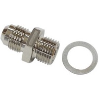 9/16"-18 NPSM Short To -6AN With Crush Washer - Zinc Steel
