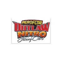 Outlaw Nitro Funny Car Sticker - 207mm x 125mm