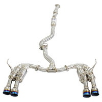 R400S Cat Back Exhaust with Ti Straight Cut Tips (WRX/STI 11-21)