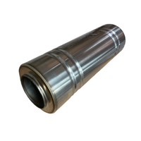 Universal Muffler - 3in Inlet/5in Round Resonator Stainless Steel
