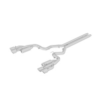 3" Cat Back with Quad 4" Dual Wall Tips Race Version (Mustang GT 18+)