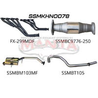 2.5in Exhaust with Extractors Tailpipe (Commodore 88-97)