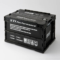 STI Genuine Folding Workshop Storage/Container 50 Litres - Black