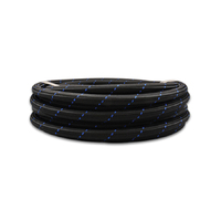 -4 AN Two-Tone Black/Blue Nylon Braided Flex Hose