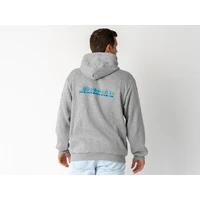 Superior Unisex Hoodie Grey Marle with Sleeve Logo (Each) 2XL