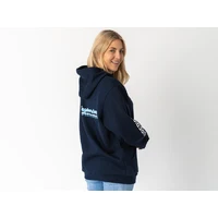 Superior Unisex Hoodie Navy with Sleeve Logo (Each) 2XL