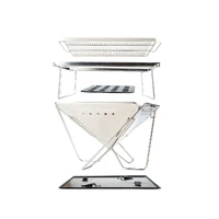 Premium Stainless Steel Firepit Grill