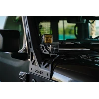 2018+ Jeep Wrangler JLO A Pillar Dual Light Pod Mounts