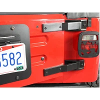 Jeep TJ Tailgate Hinge Pair 97-06 Wrangler TJ Powdercoat Black