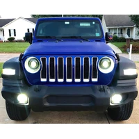 Oculus Bi-LED Projector Headlights for Jeep JL/Gladiator JT - Matte Blk - 5500K