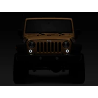 07-18 Jeep Wrangler JK Axial Series LED Turn Signals w/ Halo (Smoked)