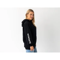 Unisex Hoodie Black with Sleeve Logo (Each)