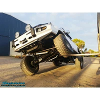 Superior Hyperflex Radius Arms With Drop Boxes Suitable For Nissan Patrol GQ/GU 4 Inch (100mm) Castor Correction No Diff Prot