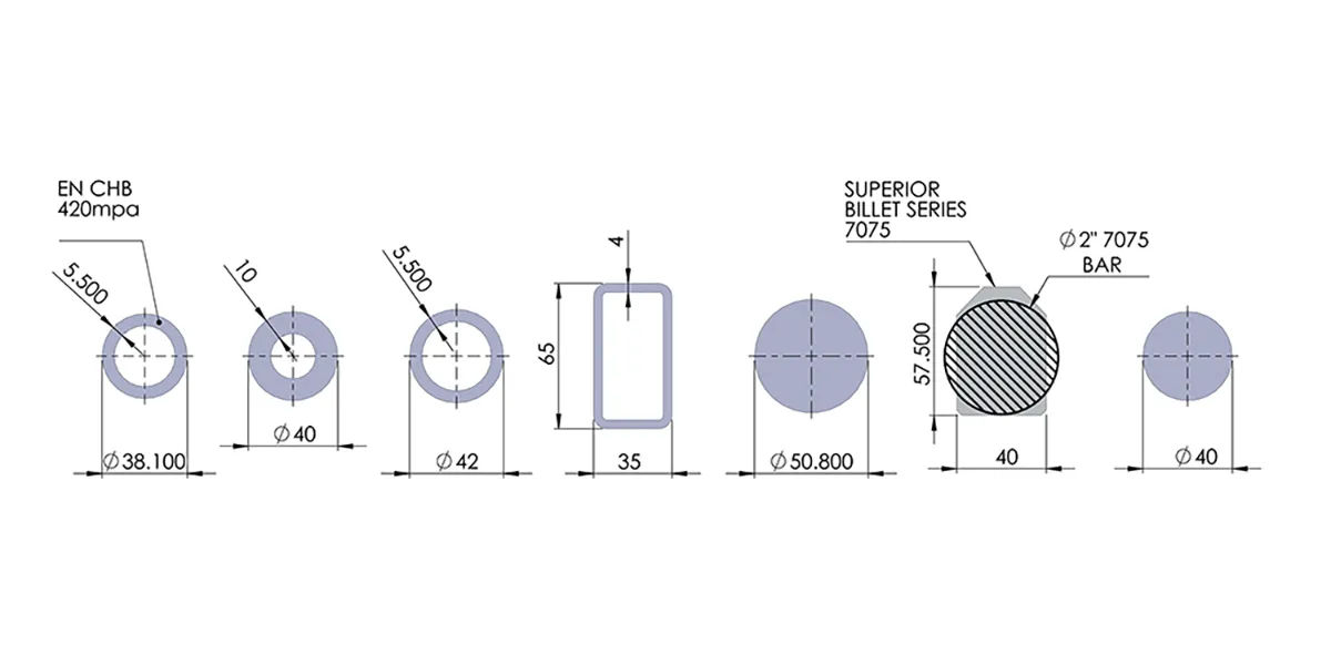 Superior Billet Series 7075 Alloy Rear Lower Control Arms