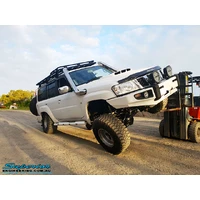 Superior Hyperflex Radius Arms With Drop Boxes Suitable For Nissan Patrol GQ/GU 4 Inch (100mm) Castor Correction No Diff Prot