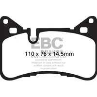 14 Mercedes-Benz C63 AMG (W204) 6.2 Bluestuff Rear Brake Pads