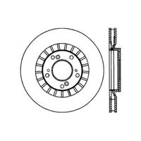 00-09 S2000 Slotted & Drilled Left Front Rotor