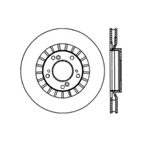 00-09 S2000 Slotted & Drilled Left Front Rotor