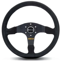 Steering Wheel 375 Suede - Black