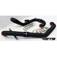 Lower and Upper Intercooler Pipes (EVO X 08-15) - Black
