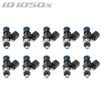 ID1050-XDS Injectors Set of 10. 34mm Length. 14mm Grey Adaptor Top. 14mm Lower O-ring