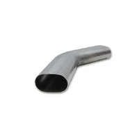 3.5in Oval Nominal Size T304 SS 45 deg Mandrel Bend 6in x 6in leg lengths
