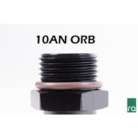 10AN ORB to 6AN Male Fitting - Black