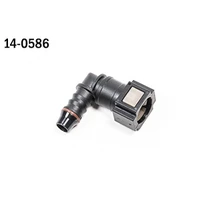 5/16" SAE Female EFI Quick Connect to 3/8" Barb 90 Degree Fitting 9.5mm