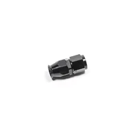 8AN PTFE Hose End Black Straight