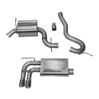 3" Touring Cat Back Exhaust - Dual 3" Tips (Golf GTi Mk5)