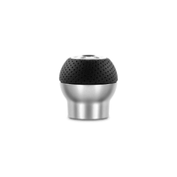 Gear Knob Race Airleather Alum. Rev. Sys