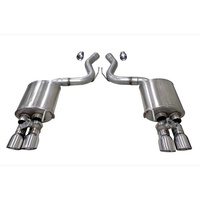 3" Valved Axle Back Exhaust - Quad 4" Tips (Mustang GT18+)