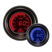 52mm Electrical 'Evo' Fuel Pressure Gauge - Amber/Blue