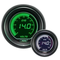52mm Electrical 'Evo' Volt Gauge - Green/White Digital Display