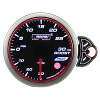 52mm Electrical 'Halo' Boost Gauge - Amber/White/Blue