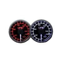 52mm Electrical 'Premium' Oil Pressure Gauge - Clear Lens Amber/White