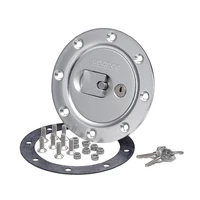Fuel Cap Locking - Brushed Aluminium