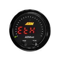 X-Series AEMnet Can Bus Gauge. Black Bezel & Black Faceplate