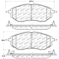 Sport Front Brake Pads (WRX 2015+/Liberty GT 99-09)