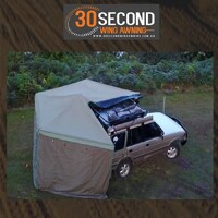 30 Second Wing Awning - Single Wall - Solid Canvas