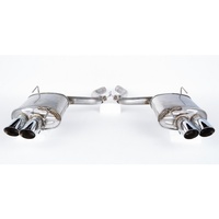 Quad Tip Passive (Active Ready) Exhaust Kit - Convertible (Mustang GT 2015+)