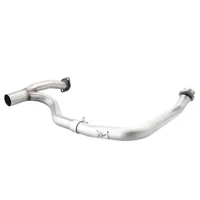 Twisted Steel Loop Delete Down-Pipe + Y-Pipe 2" to 2.5" 409 Stainless Steel Exhaust System (Wrangler JK 12-18)