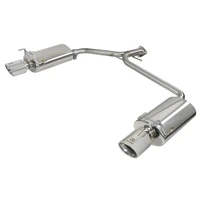 Takeda 2-1/4" to 1-3/4" 304 Stainless Steel Axle-Back Exhaust System (Accord Sport Sedan 13-17) Polished Tips