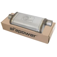 MACH Force-Xp 3" 409 Stainless Steel Muffler - 3" Center Inlet /3" Offset Outlet, 18"L x 9"W x 4"H Body