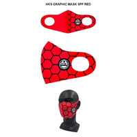 Graphic Mask Super Power Flow Red Large