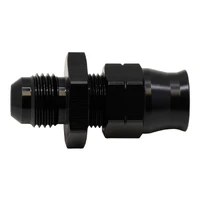 6AN to 3/8 Hardline Compression Adapter Anodized Matte Black