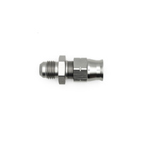 6AN Male Flare to 3/8" Hardline Compression Adapter w/Olive Insert