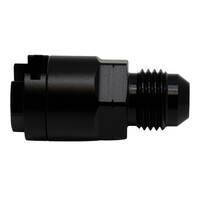 6AN Male to 5/16 EFI Quick Connect Adapter Anodized Matte Black