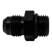 6AN to 6AN Flare Adapter Anodized Matte Black